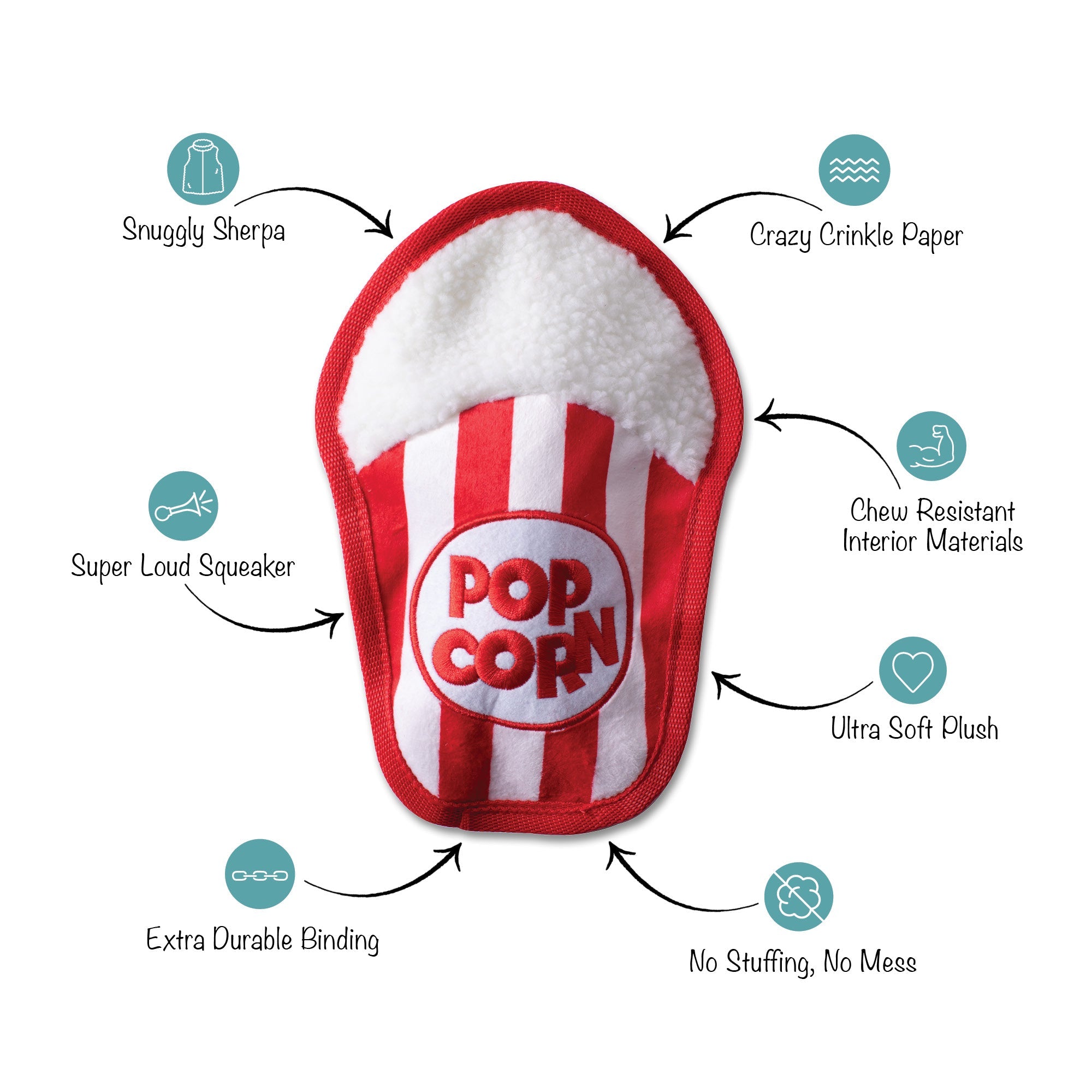 What's Poppin'? Durable Dog Toy