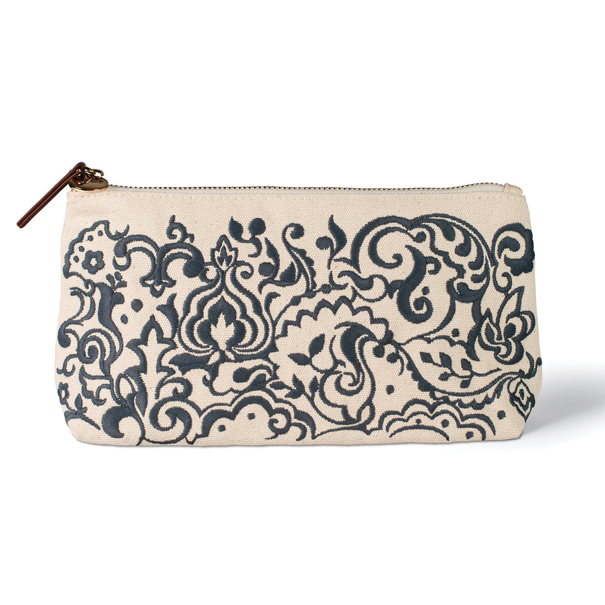 Mod Paisley Flat Bottom Medium Pouch