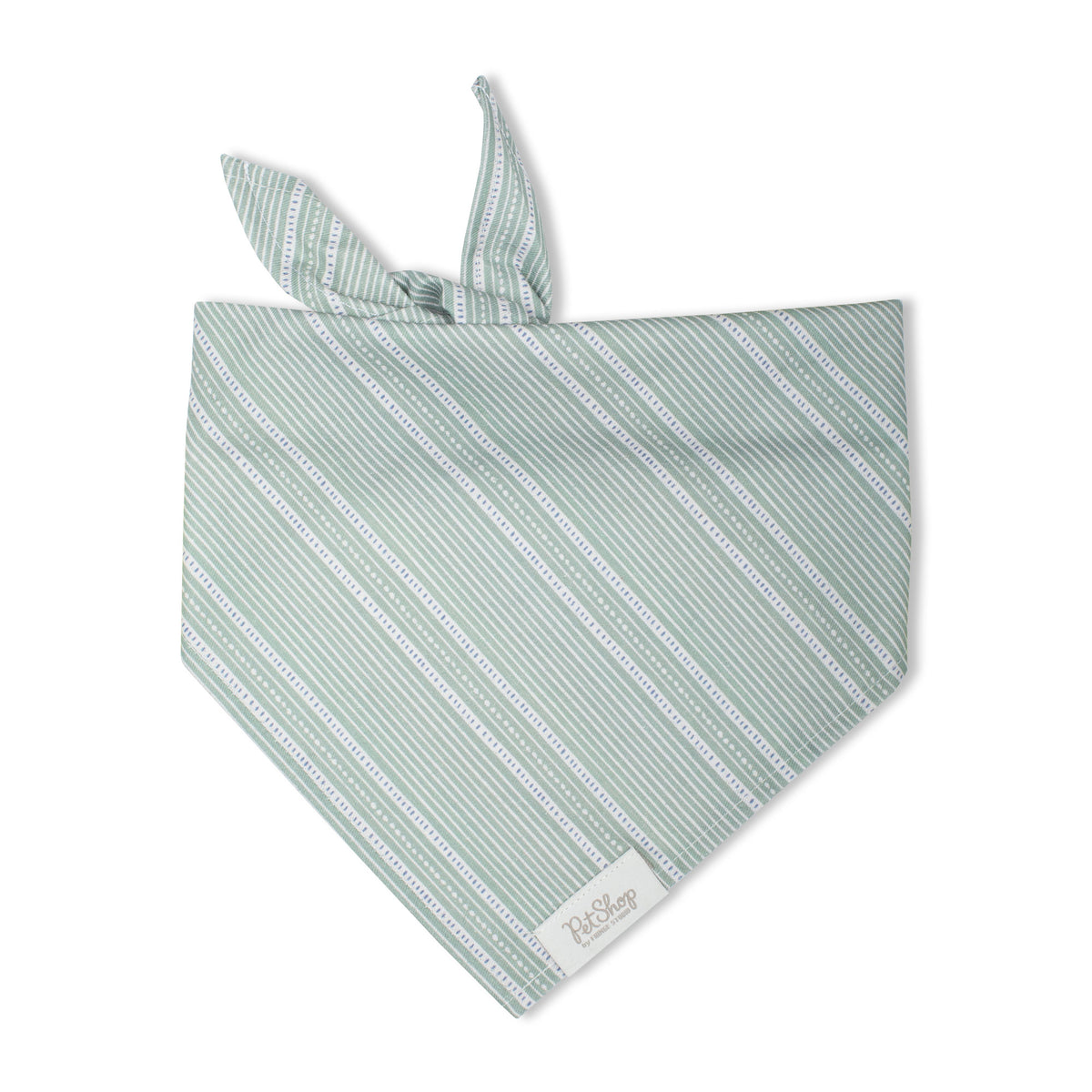 Block Stripe Dusty Sage Bandana