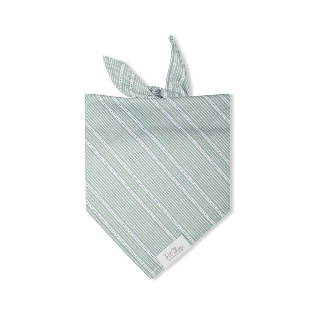 Block Stripe Dusty Sage Bandana