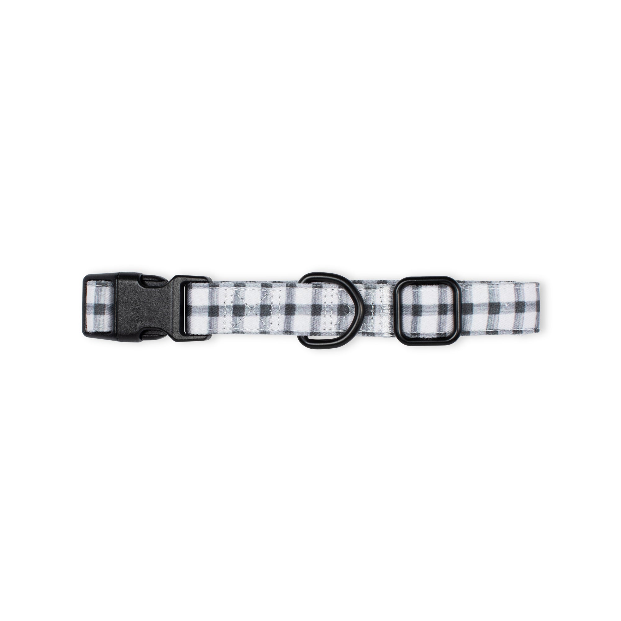 Painted Gingham Dog Collar