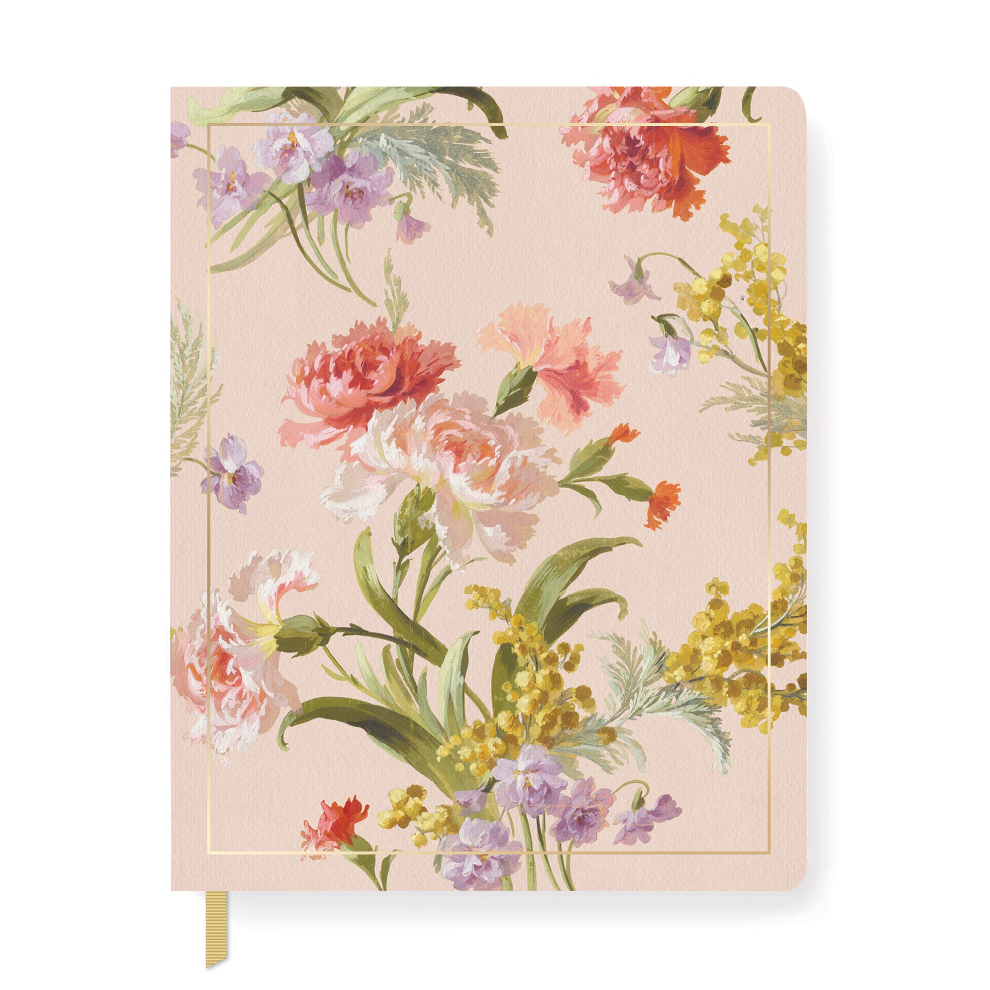 Fleur Peony Classic Large Paperback Journal