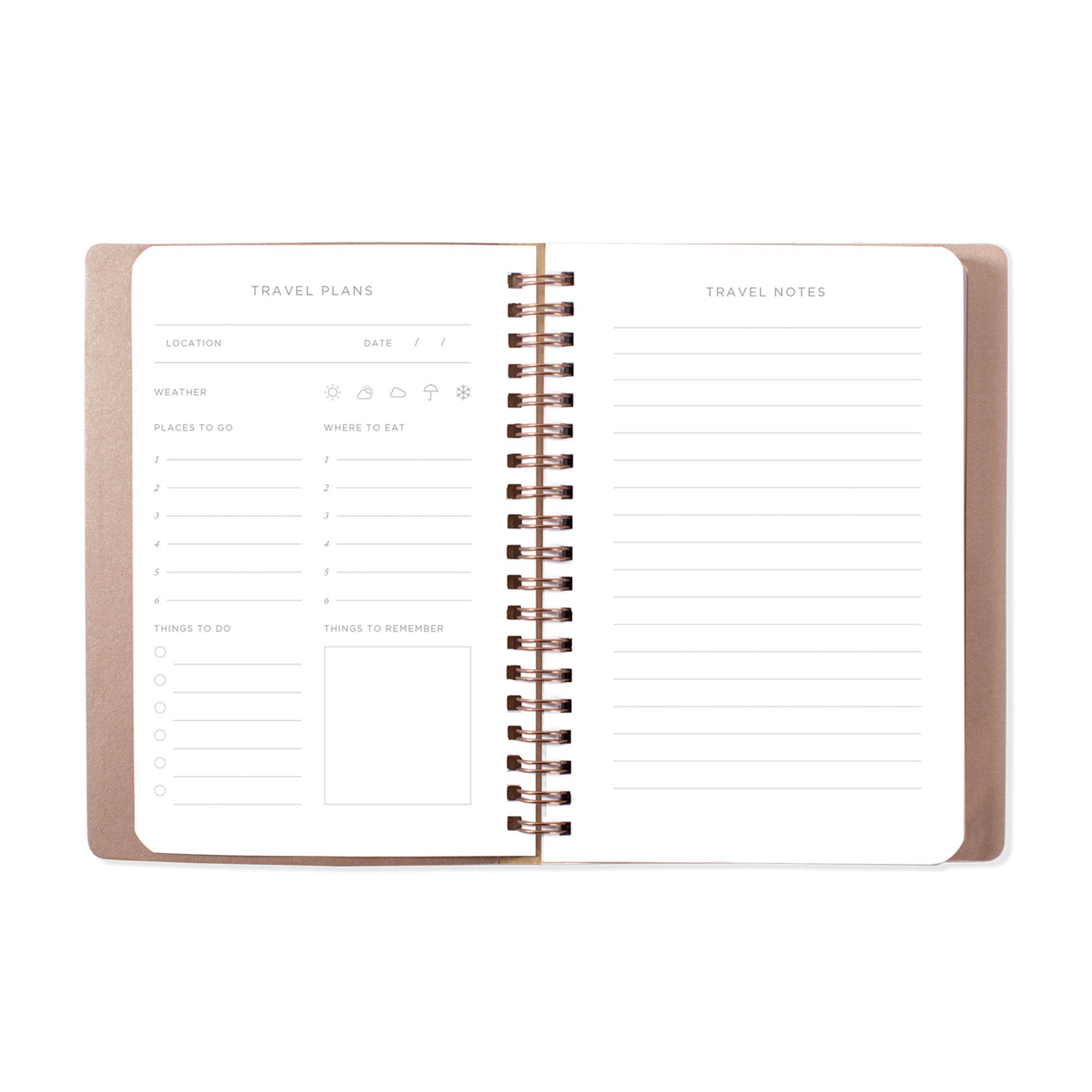 Ivory Classic Type Small Travel Book