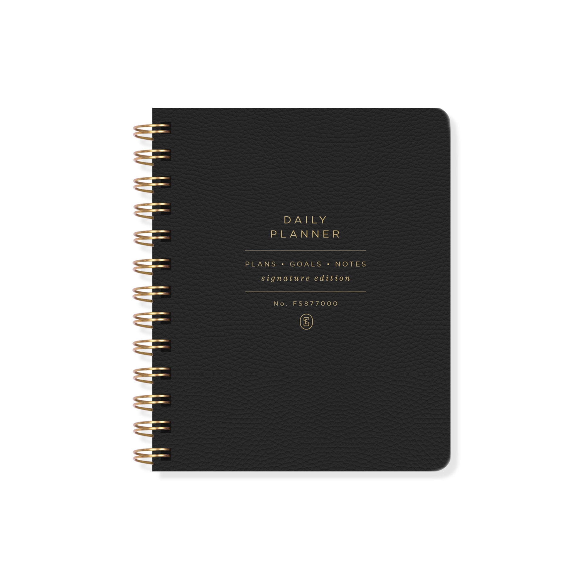 Standard Black Non-Dated Daily Planner