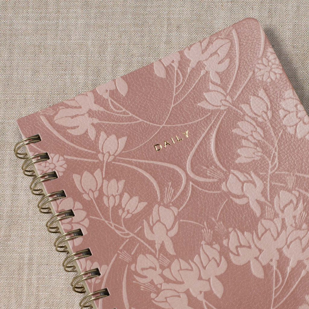 Nouveau Blossom Apricot Non-Dated Daily Planner