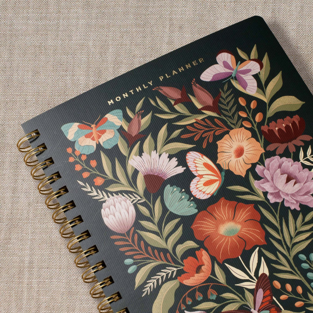 Jt Flowers Non-Dated Monthly Planner