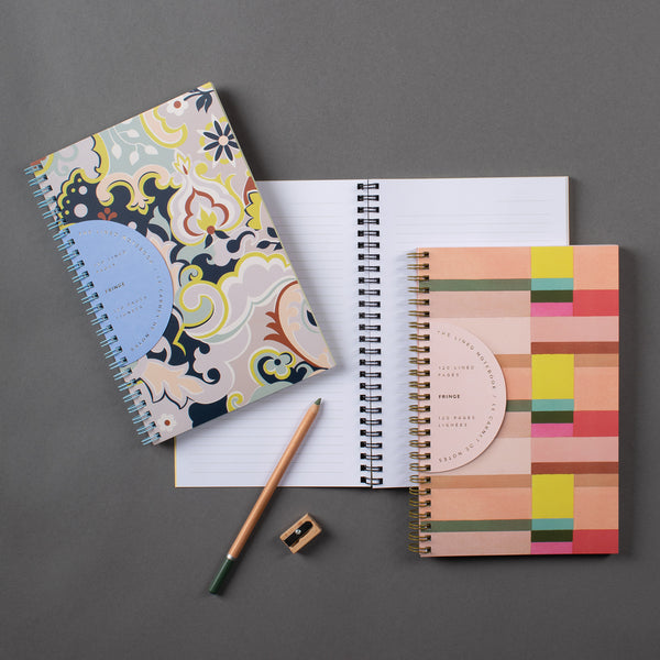 MOD PAISLEY SLIM PAPERBACK SPIRAL JOURNAL Fringe Studio