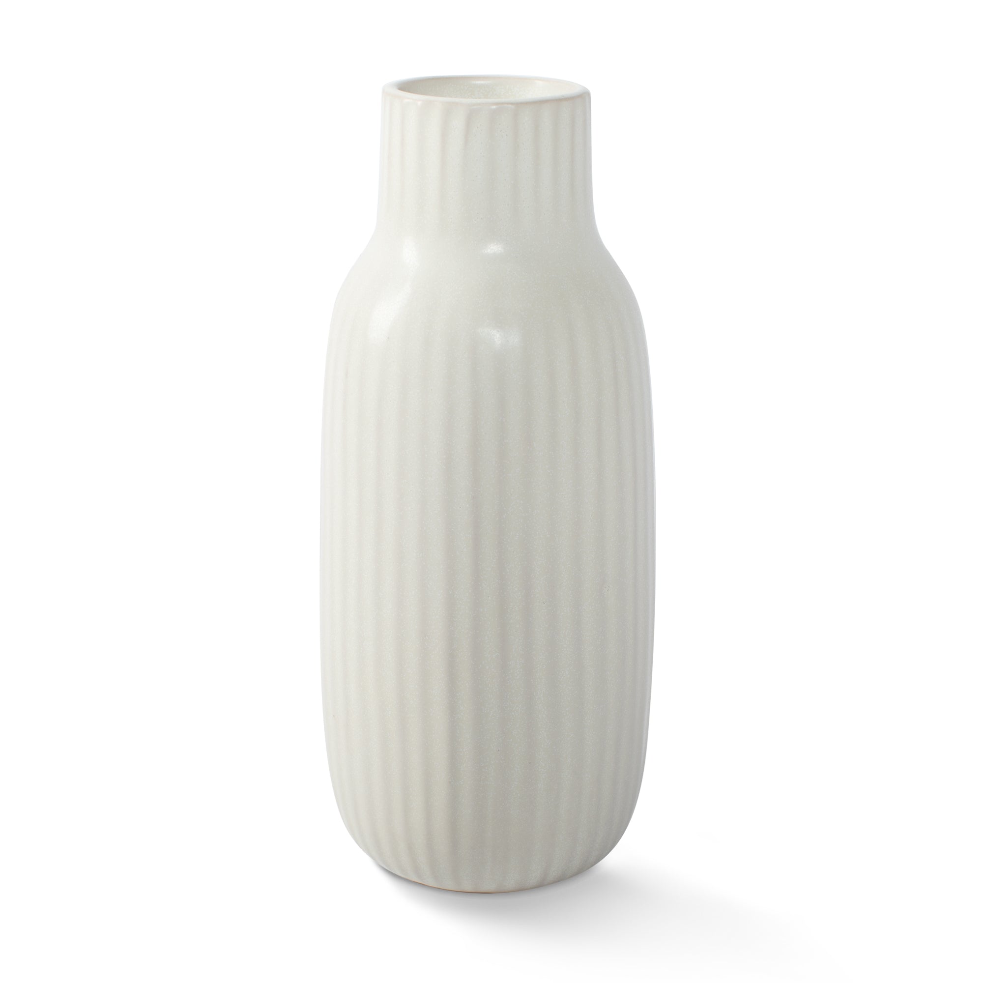 River Ribbed Slender Vase