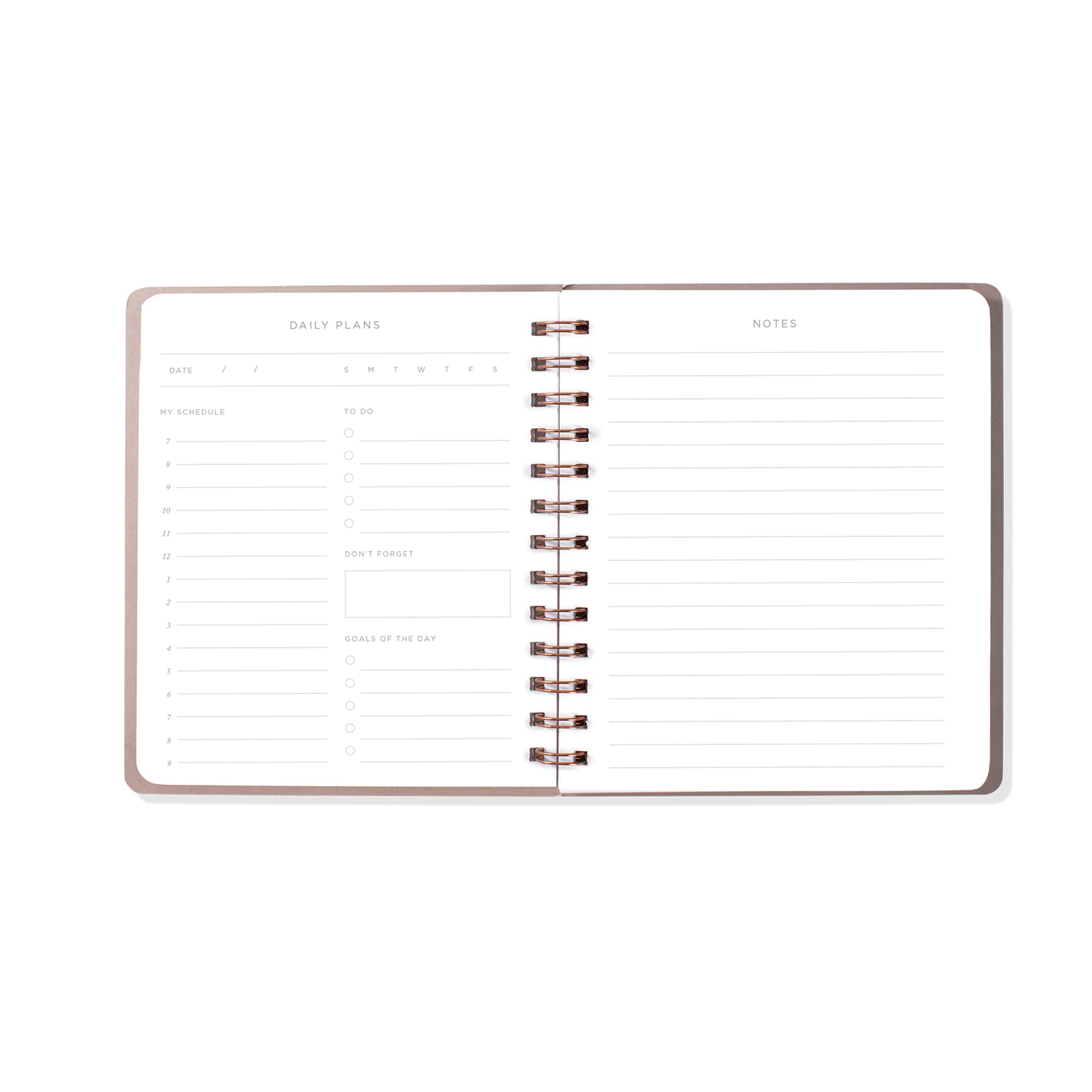 Moon Phase Dust Non-Dated Daily Planner