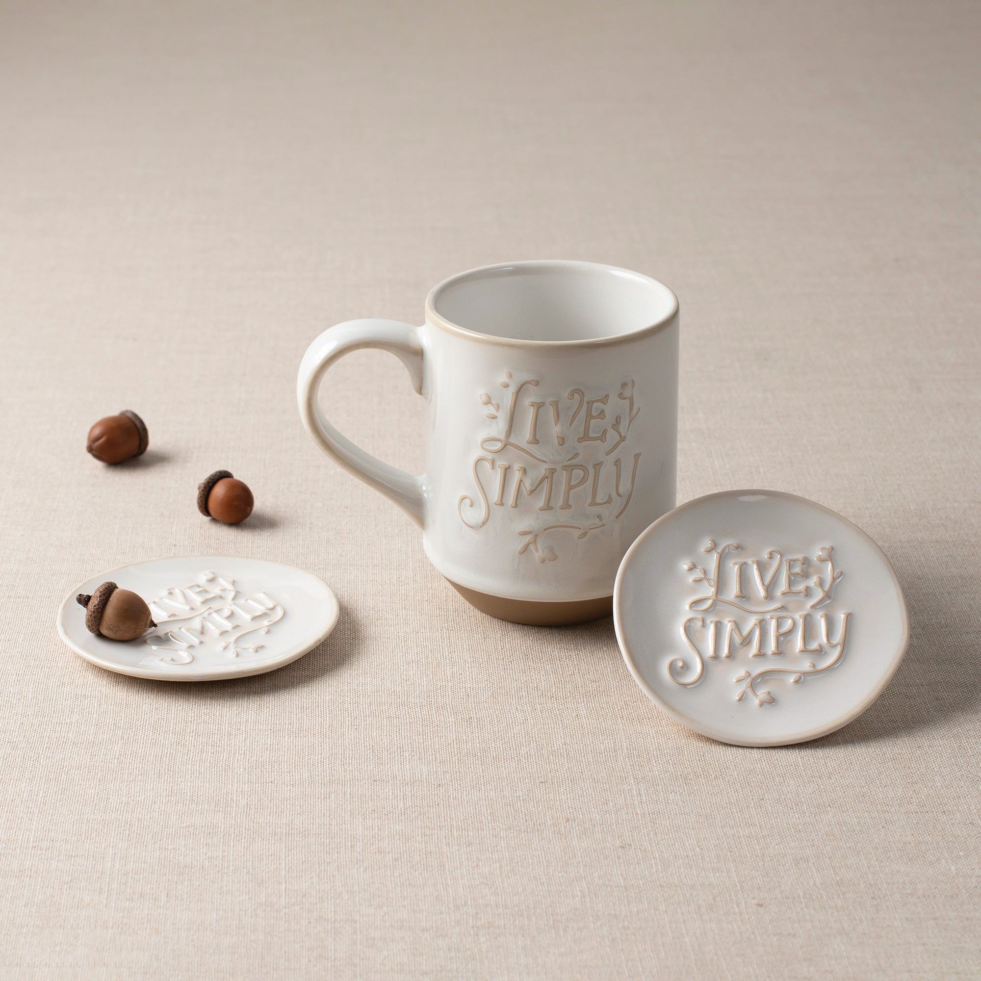 Live Simply Stoneware Mug