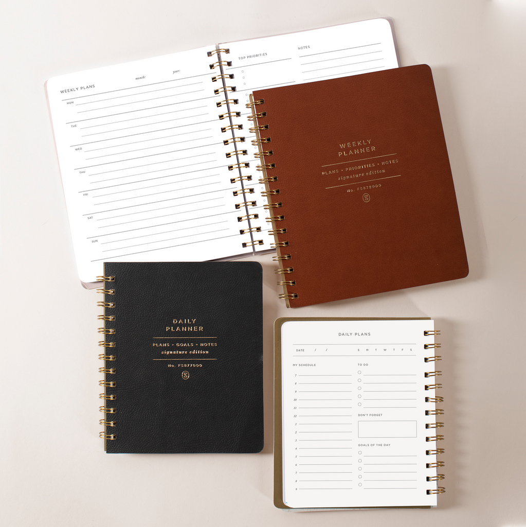 STANDARD COGNAC NON-DATED WEEKLY PLANNER