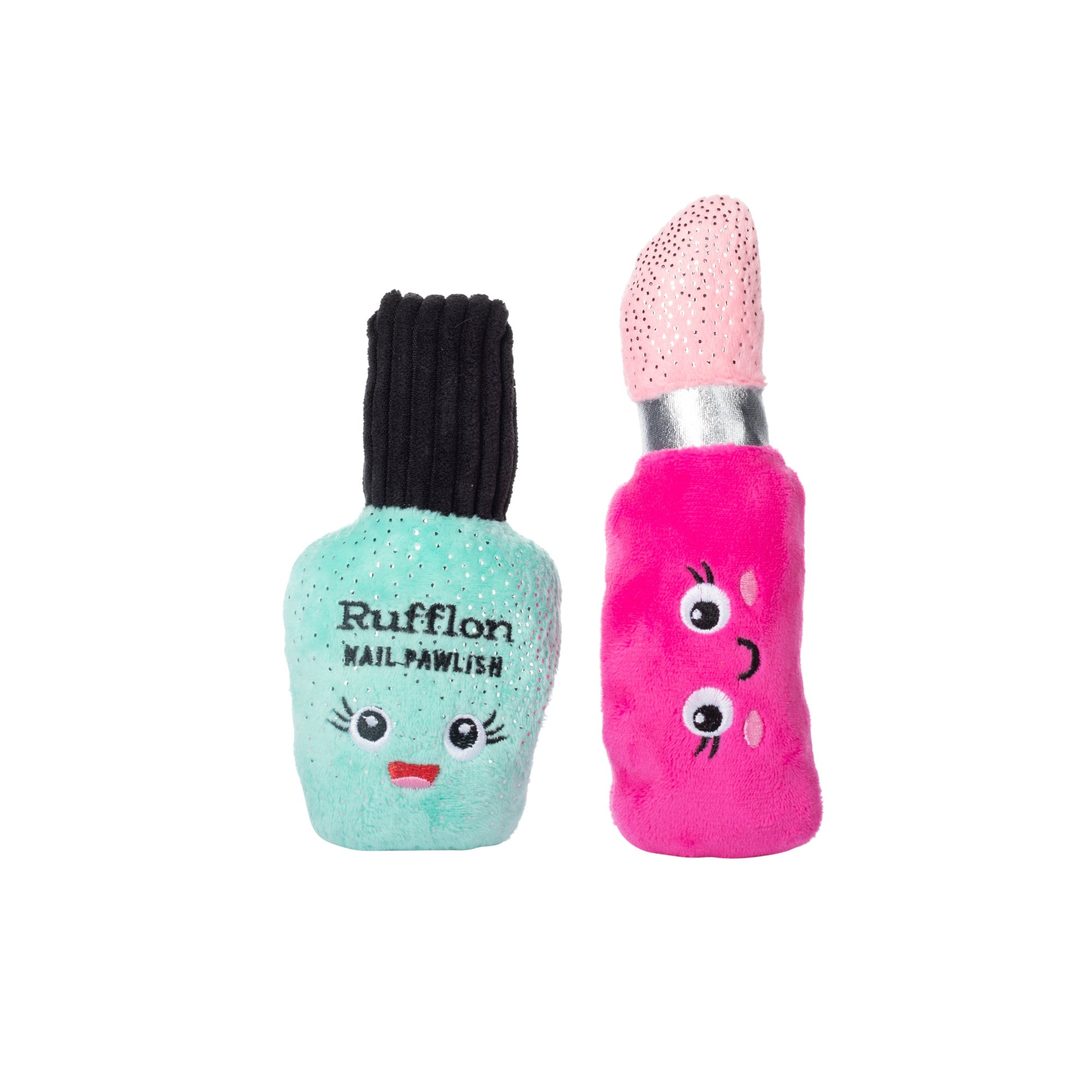 Wake Up And Make Up 2pc Nose Work Plush Dog Toy Set