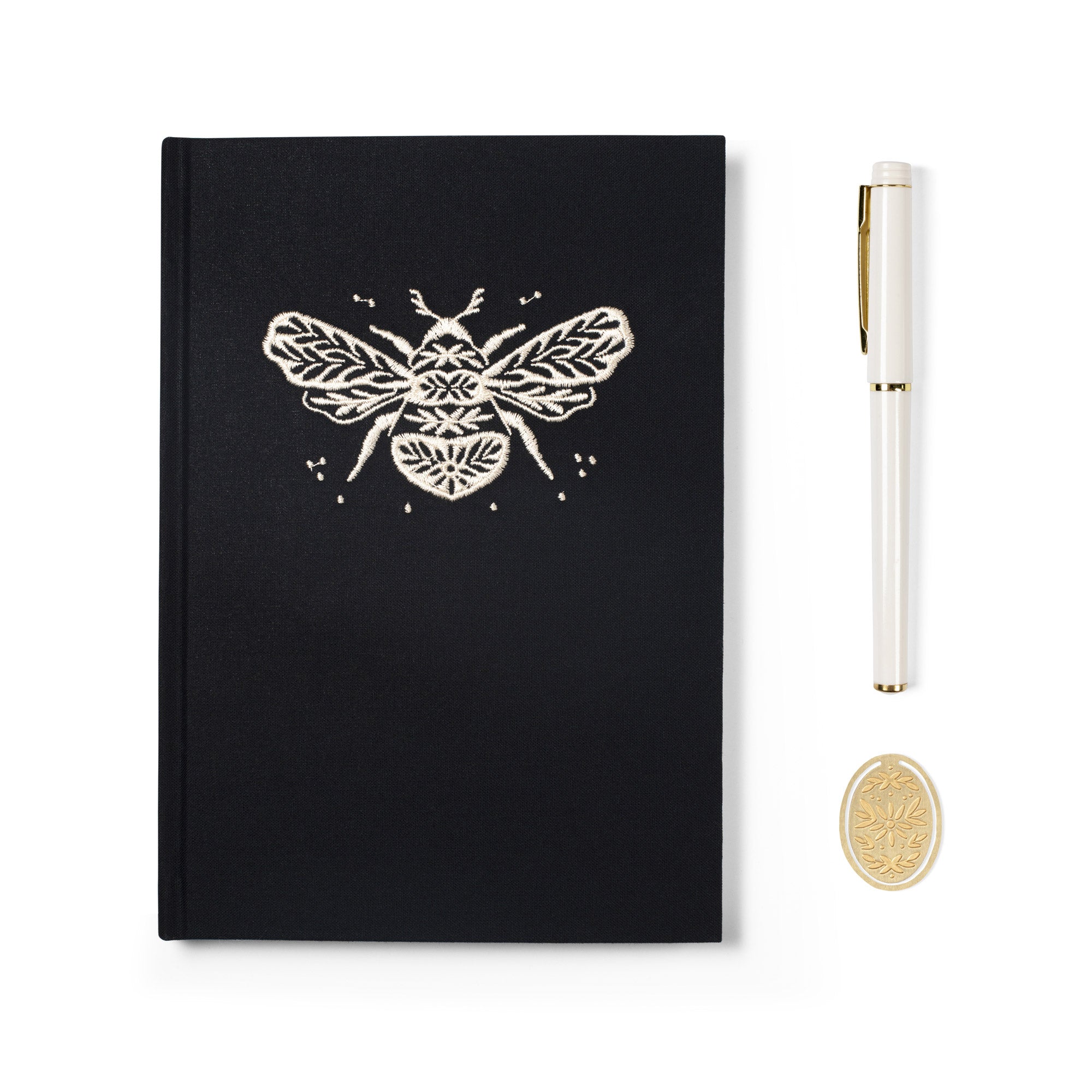 Jt Embroidered Bee Journal Set