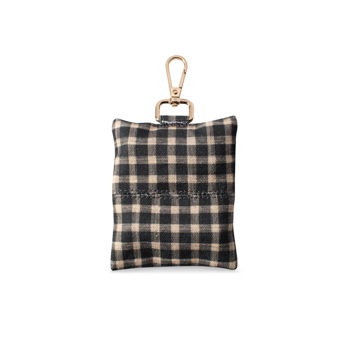 Gingham Canvas Waste Bag Dispenser