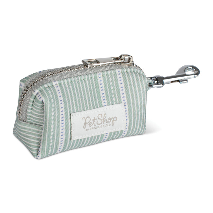 Block Stripe Dusty Sage Waste Bag Holder