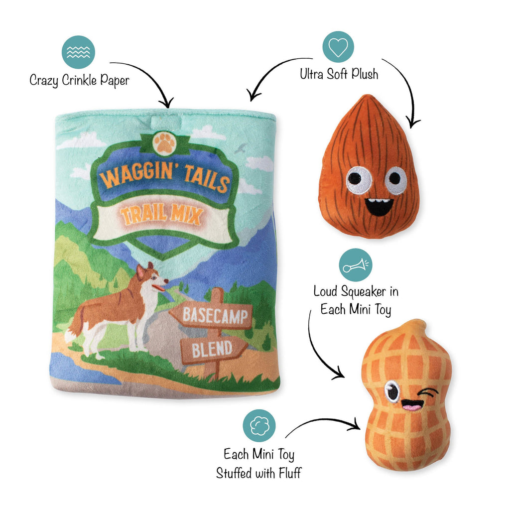 Waggin' Tails Trail Mix Interactive Dog Toys