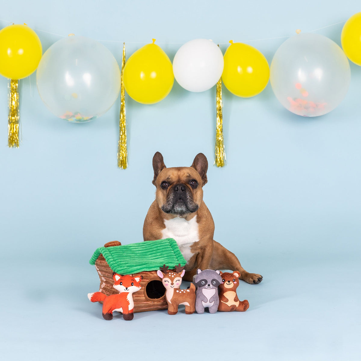 On Cabin Time Burrow Plush Dog Toy