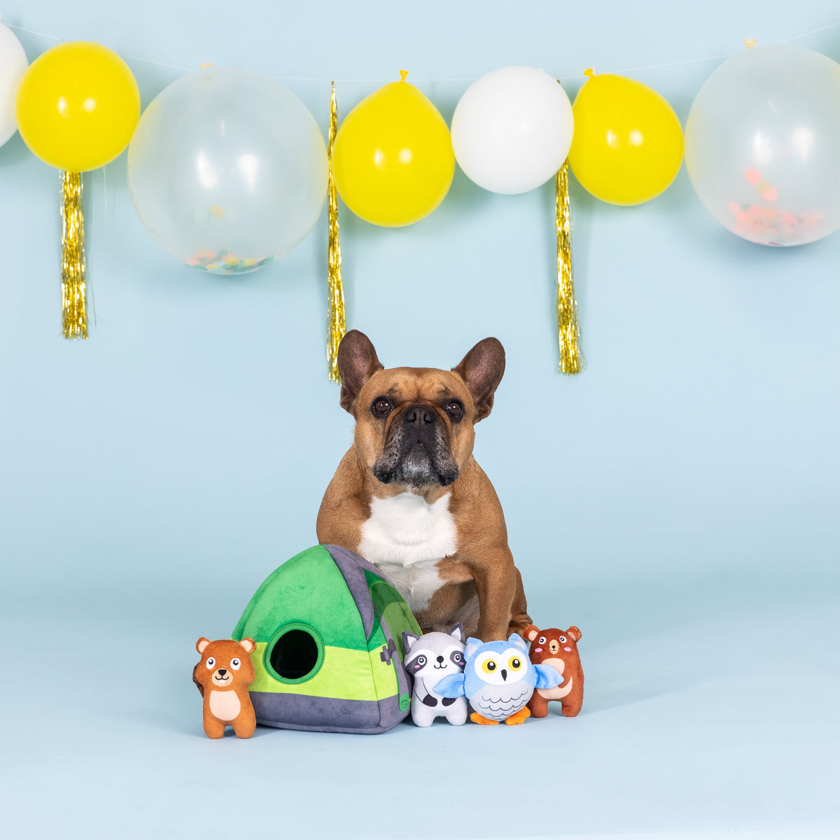 Happy Campers Burrow Plush Dog Toy