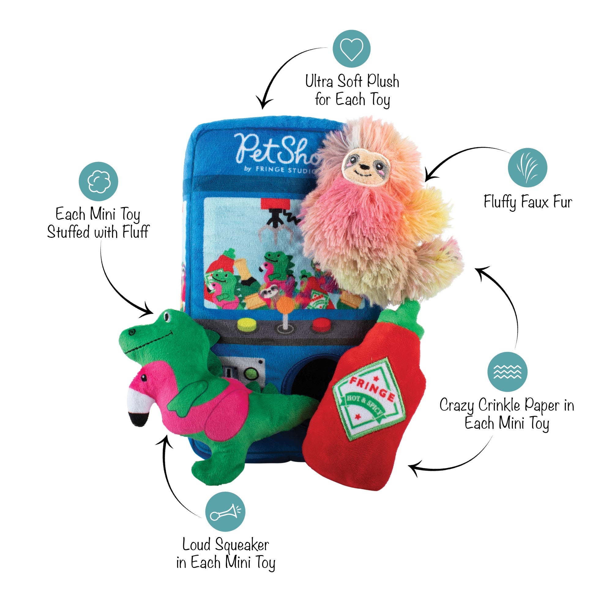 Ready, Set, Claw Burrow Plush Dog Toy