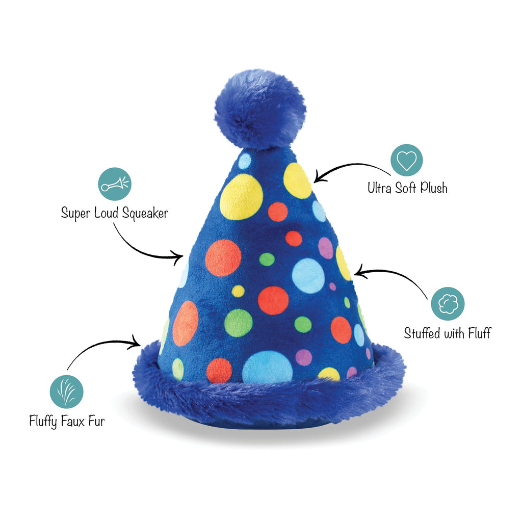 Large Party Hat Dog Toy