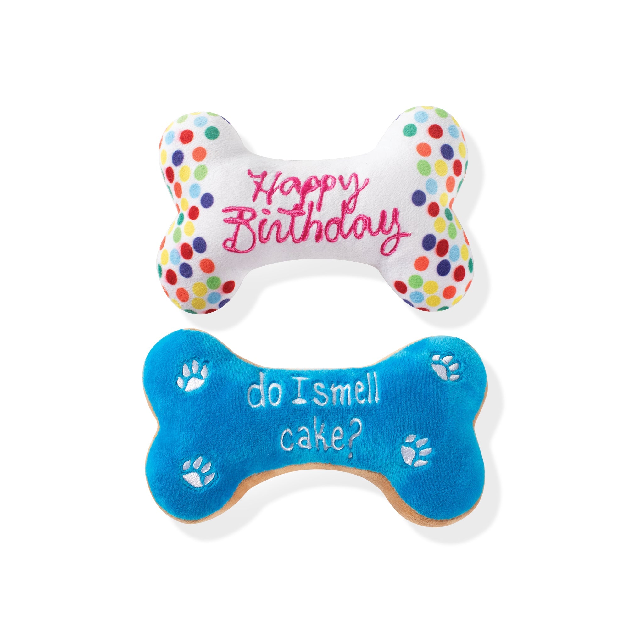 Bone A-Pet-Treat 2pc Plush Dog Toy Set