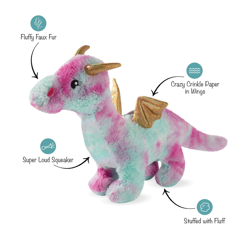 Magenta Dragon Dog Toy