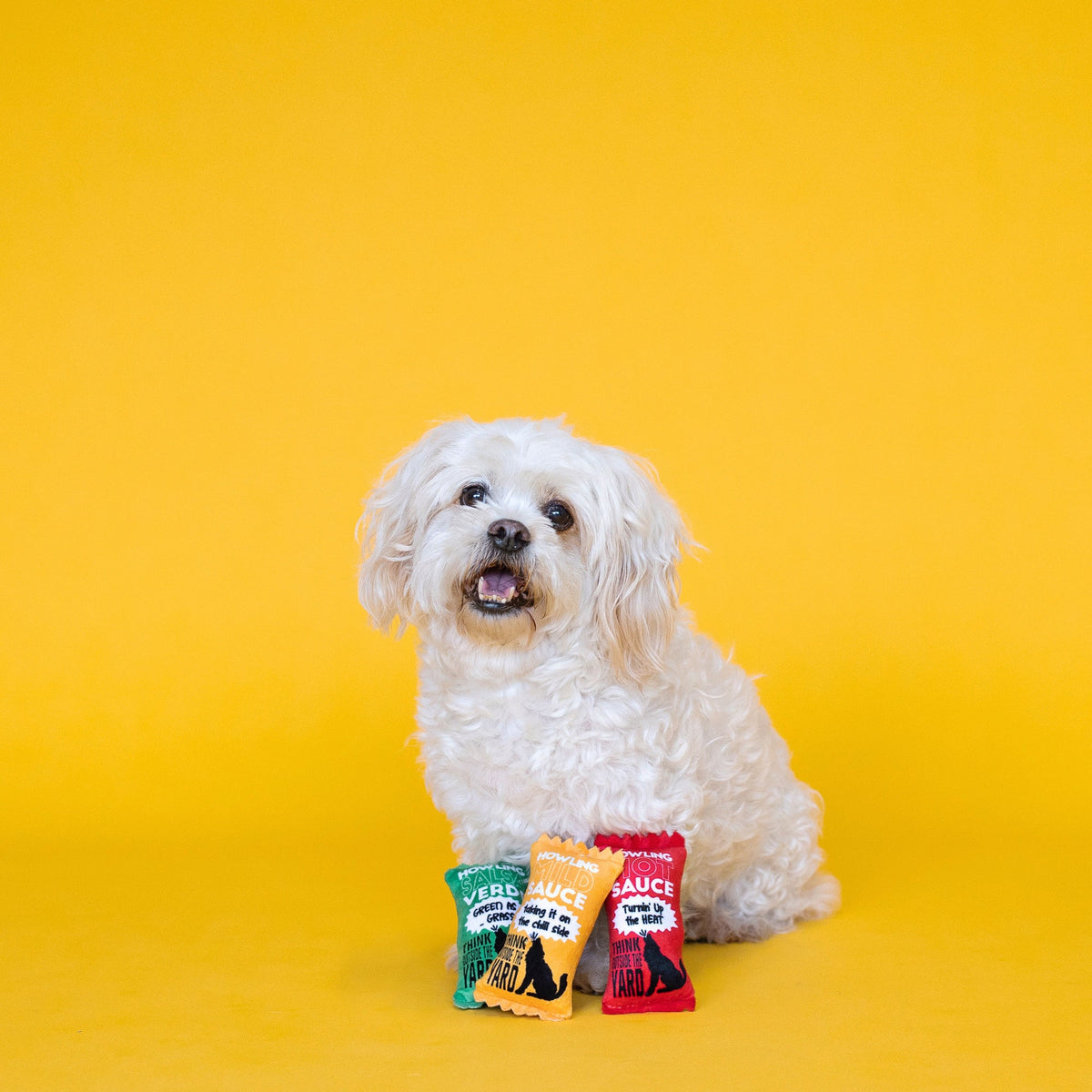 Wagsdale Howling Hot Sauce Mini Dog Toy Set