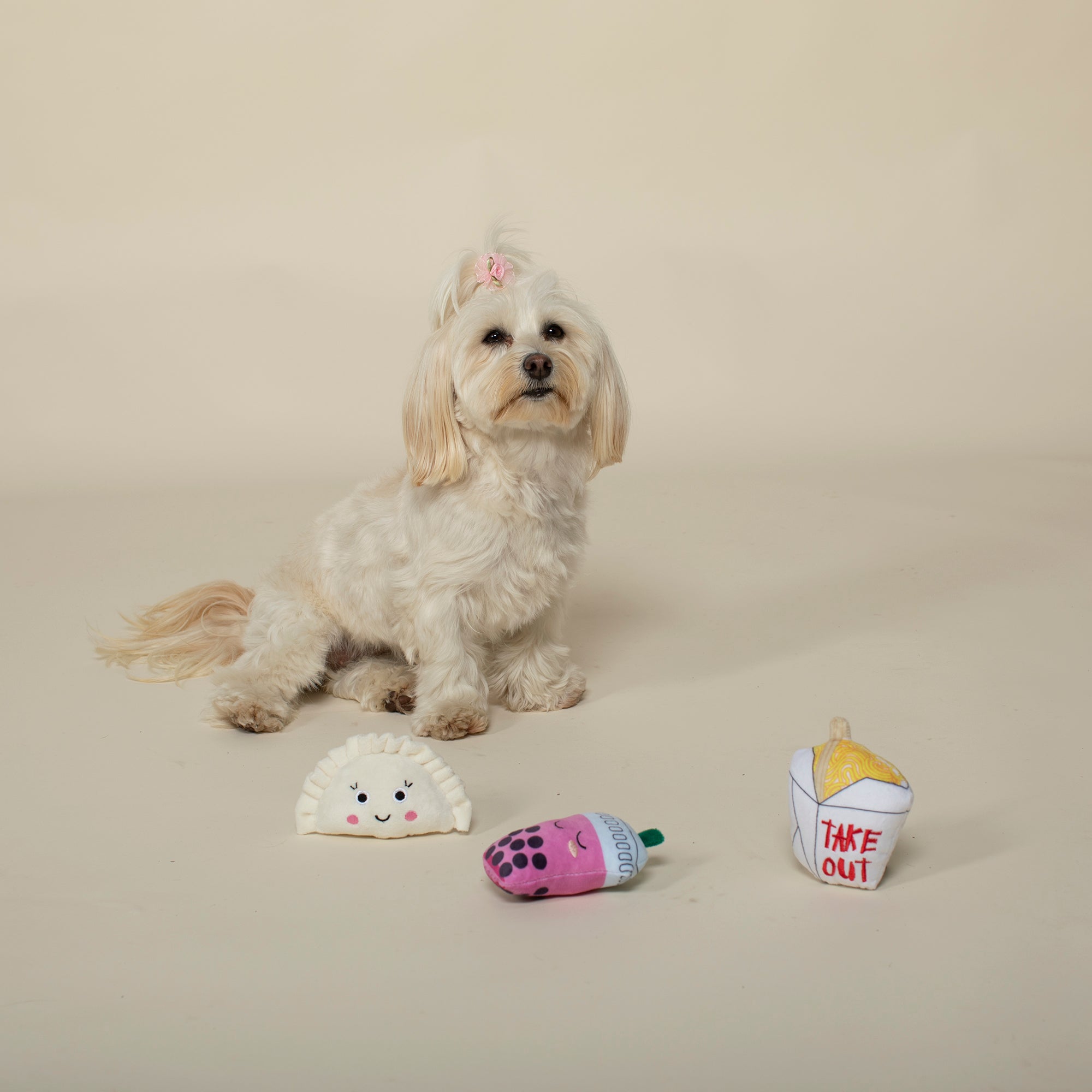Take Me Out 3pc Mini Plush Dog Toy Set