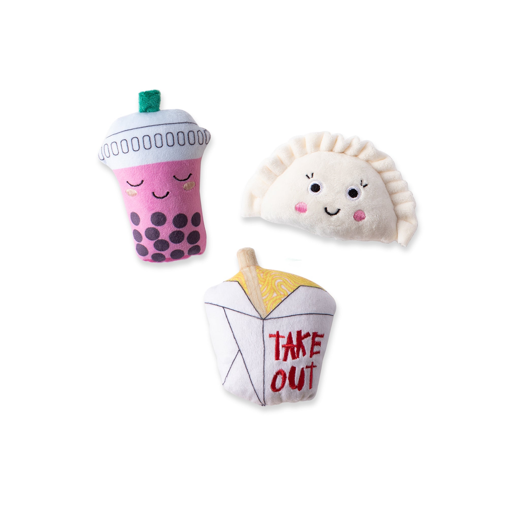 Take Me Out 3pc Mini Plush Dog Toy Set