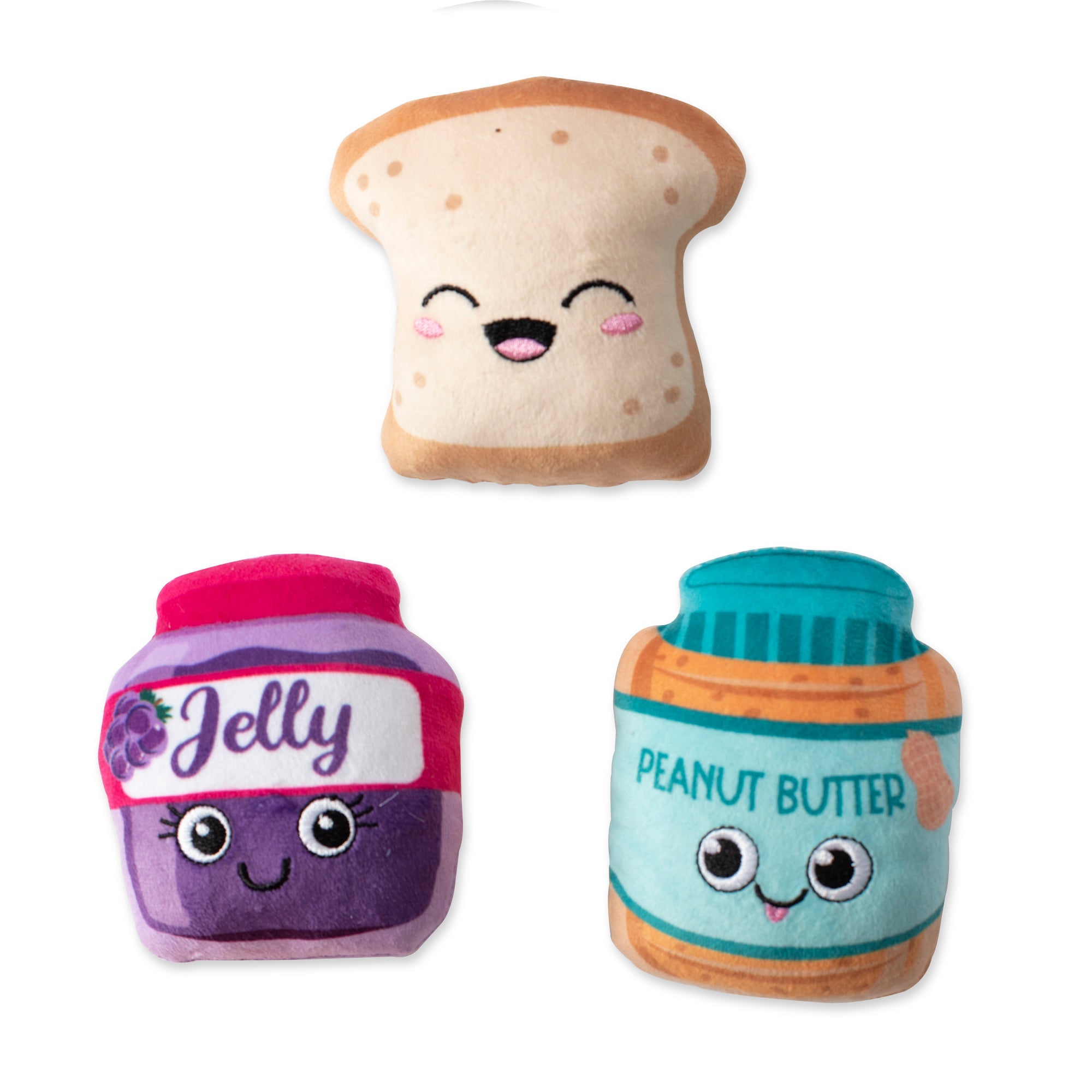 Sticky Situation 3pc Mini Plush Dog Toy Set