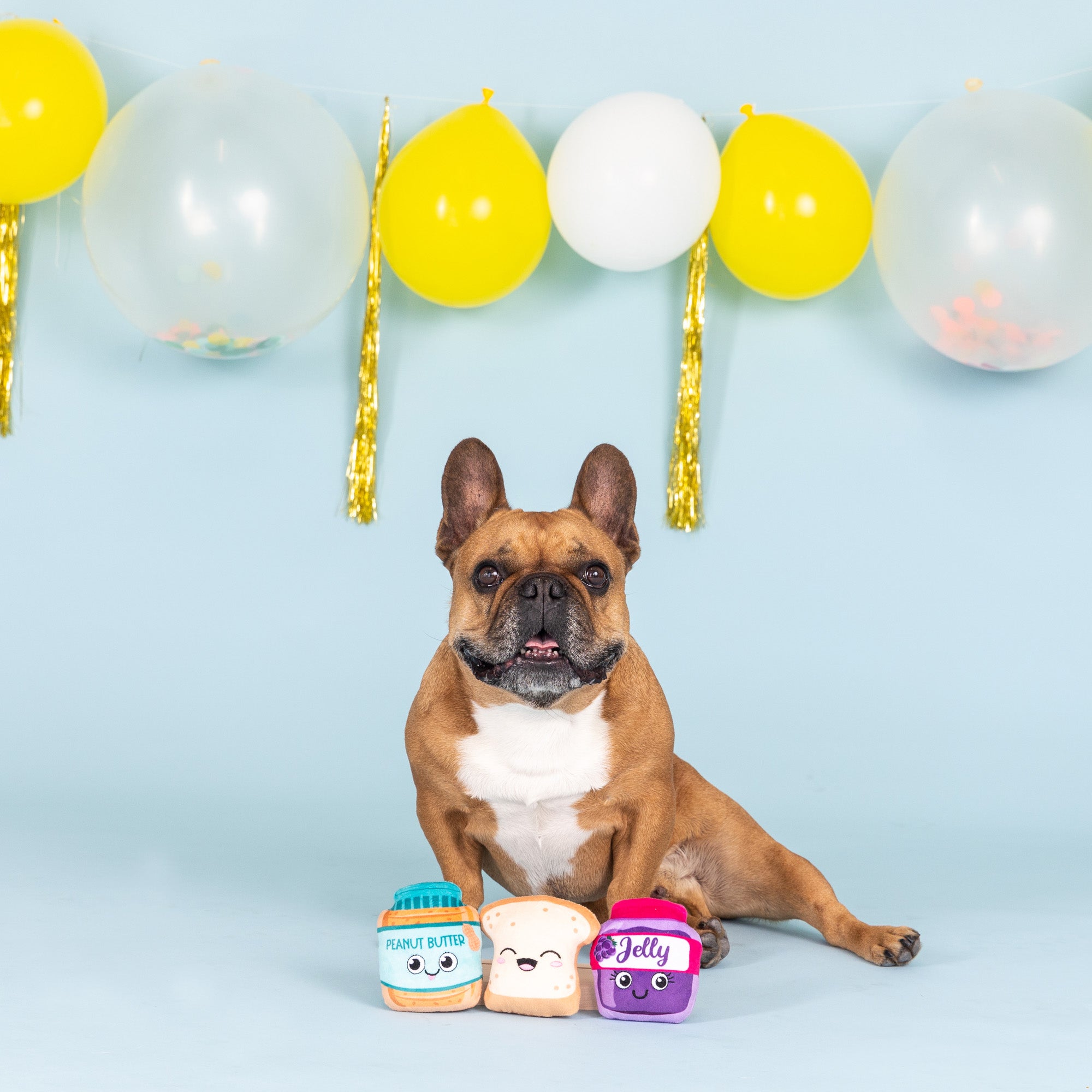 Sticky Situation 3pc Mini Plush Dog Toy Set