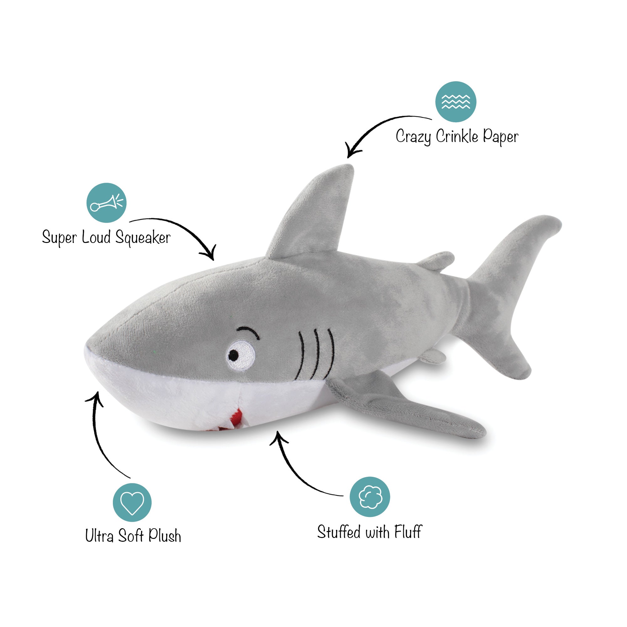 You Can't Swim With Us! Plush Dog Toy