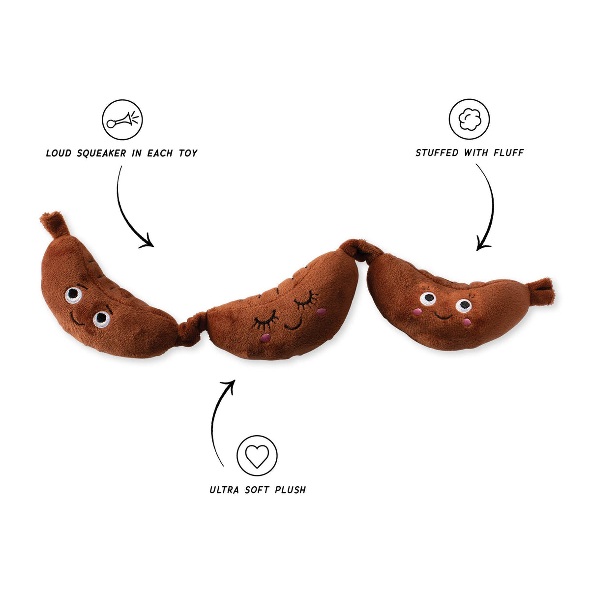 Wagsdale Making Ends Meat Plush Dog Toy