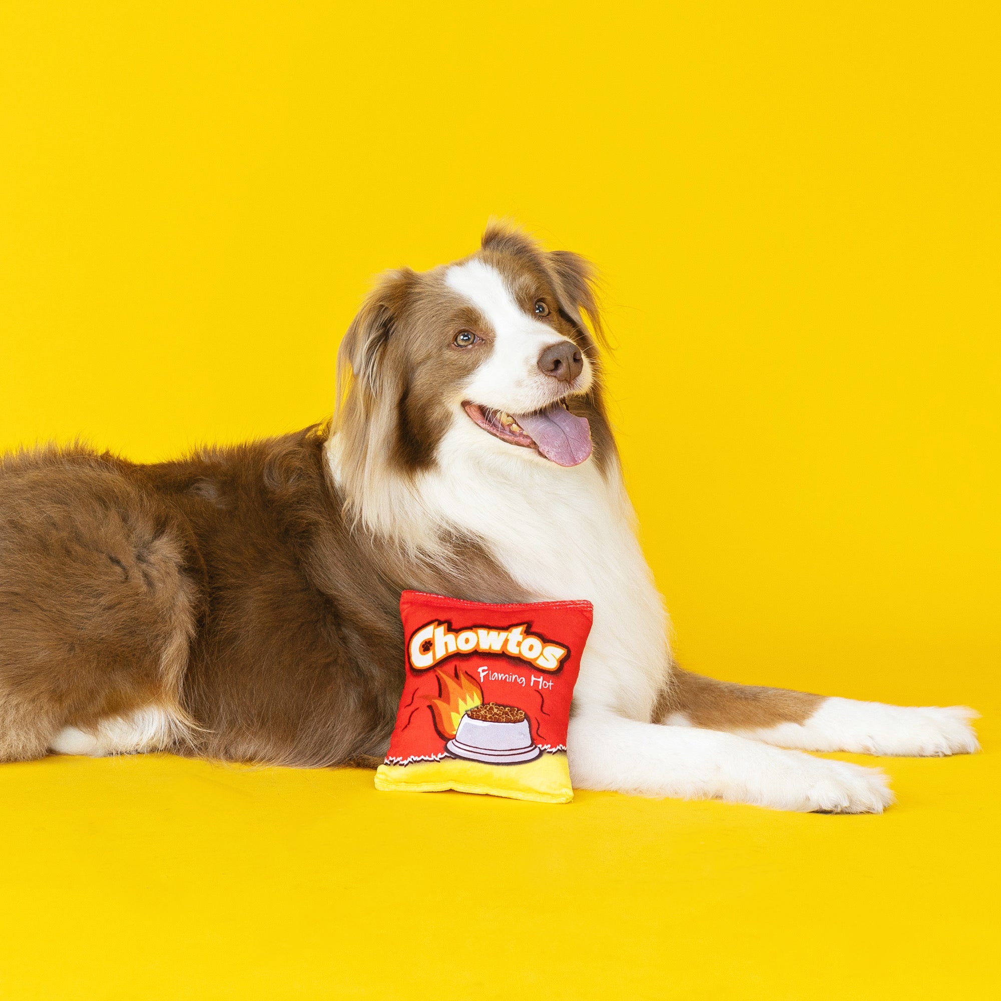 Wagsdale Flaming Hot Chowtos Plush Dog Toy