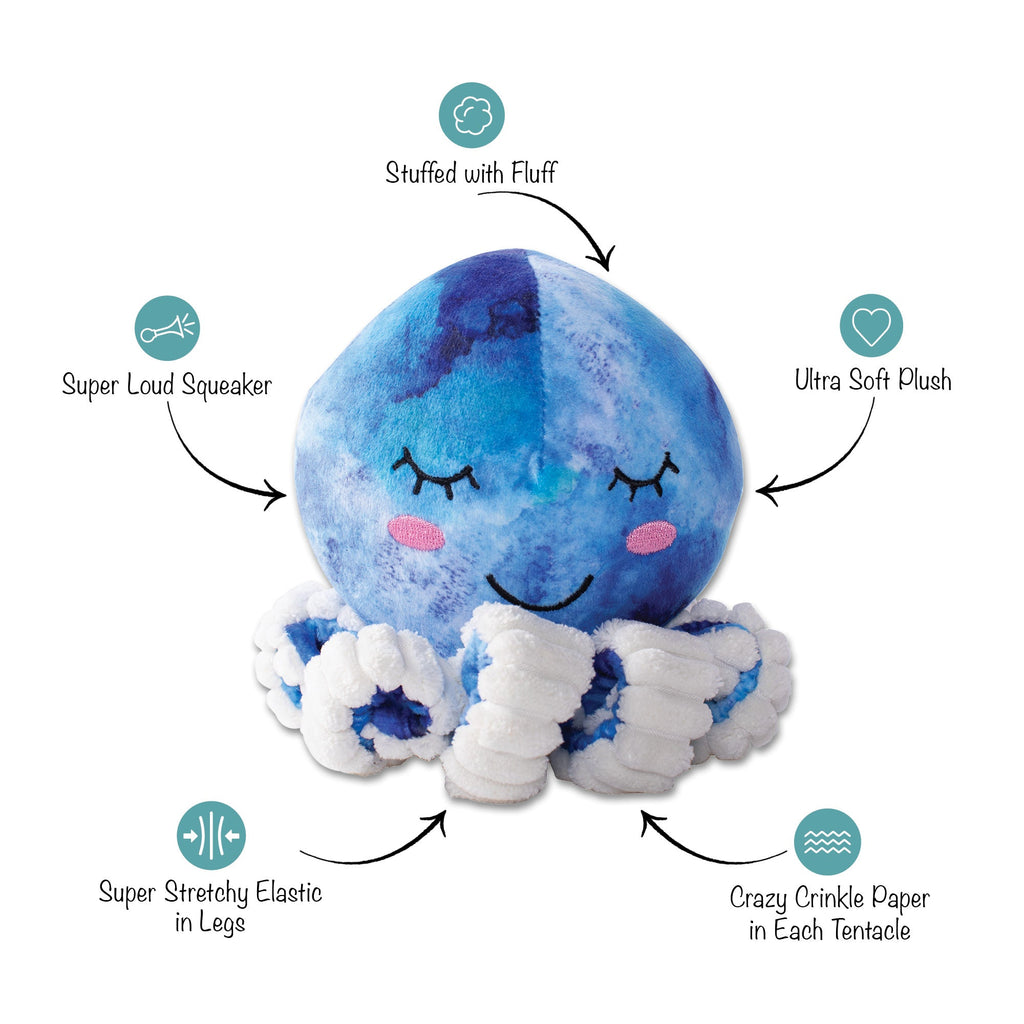 Octopi My Heart Dog Toy