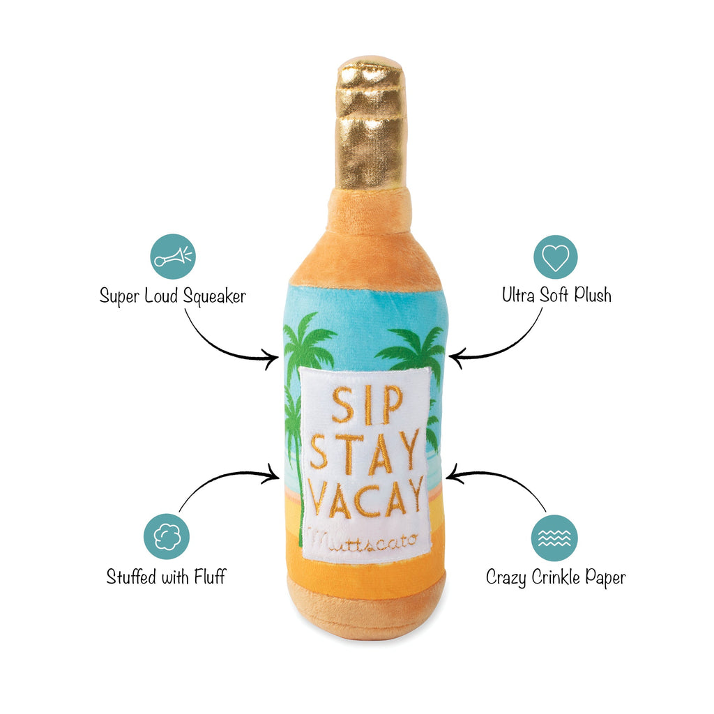 Sip Stay Vacay Dog Toy