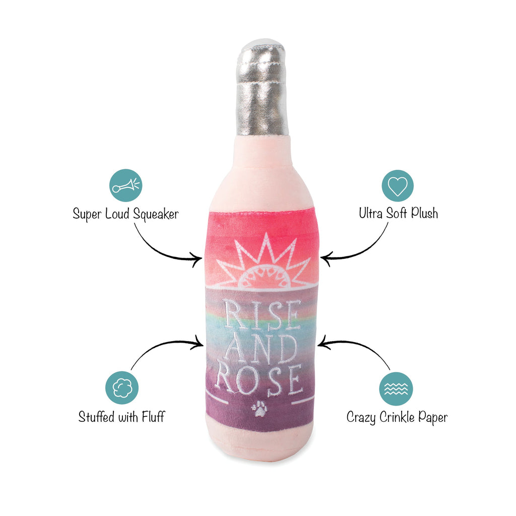 Rise And Rosé Dog Toy
