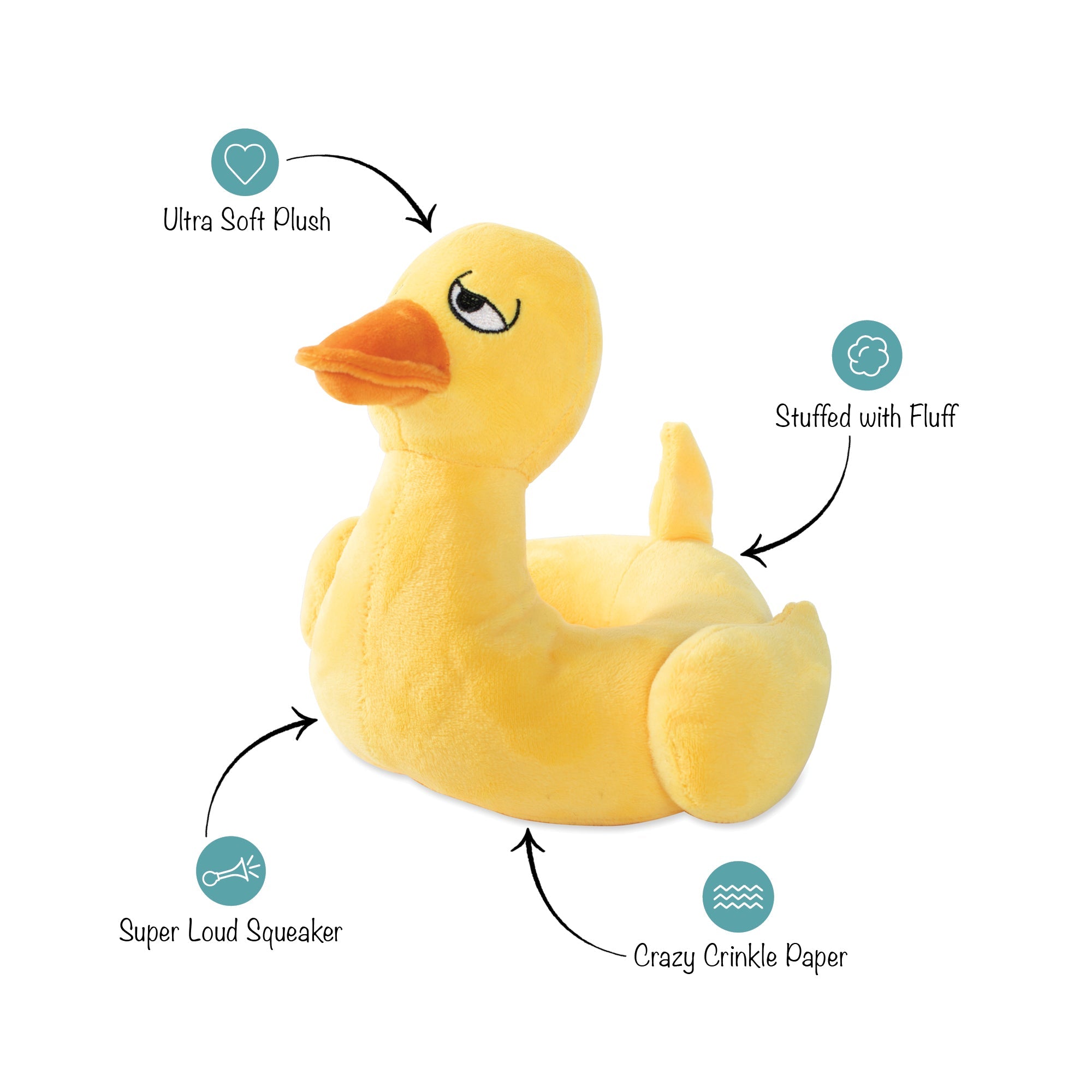 Just Floating By Plush Dog Toy