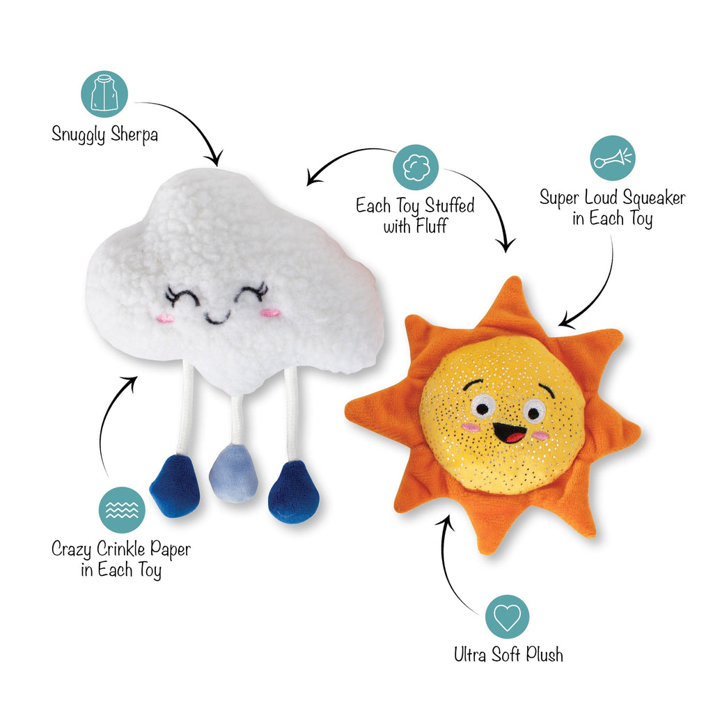 Time For A Change In Weather Dog Toys