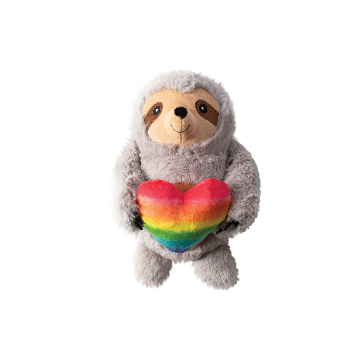 Rainbow Sloth Plush Dog Toy