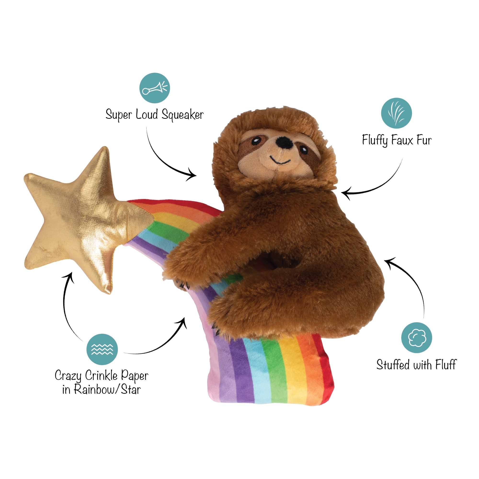 Rainbow High Plush Dog Toy