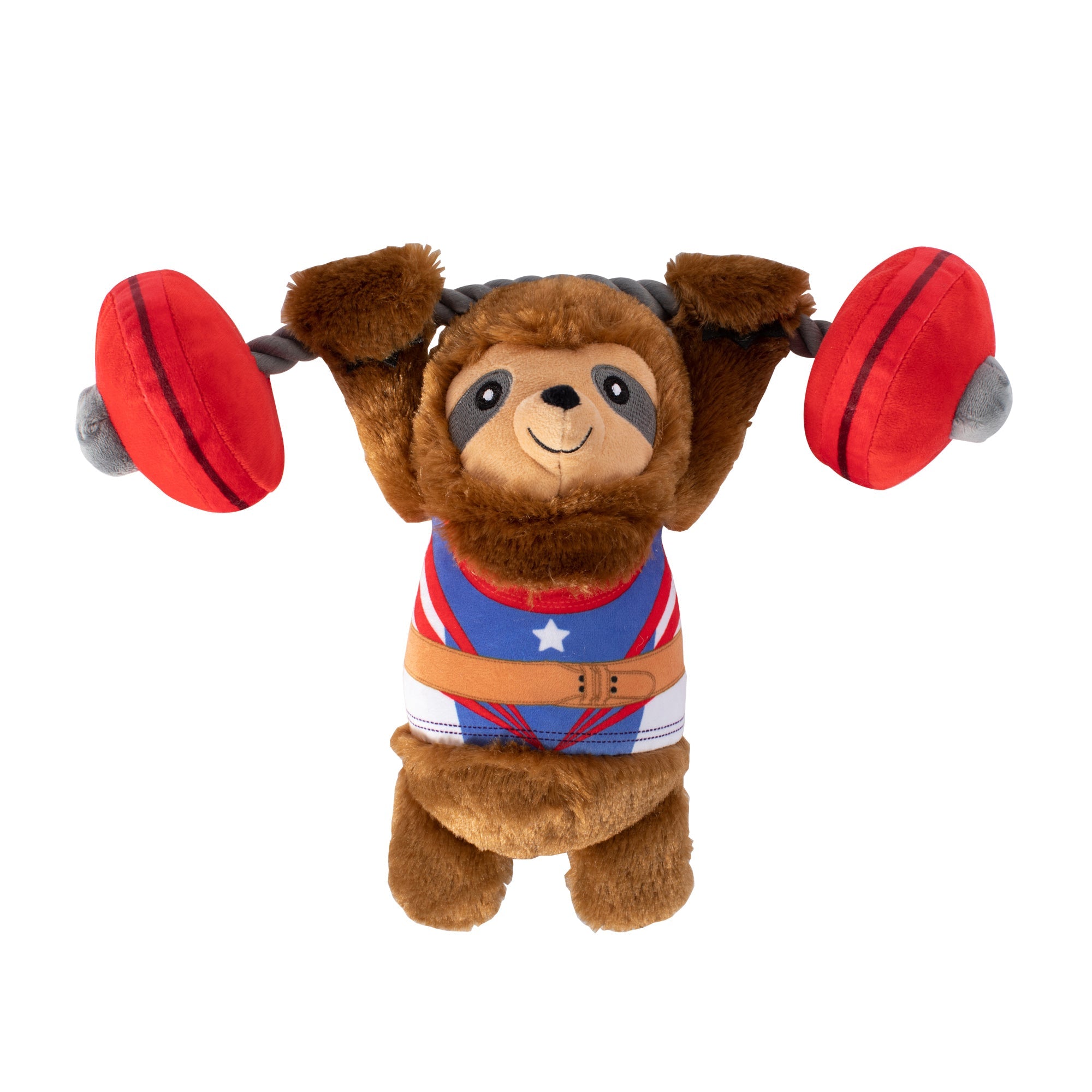 Hustle For That Muscle Plush Dog Toy