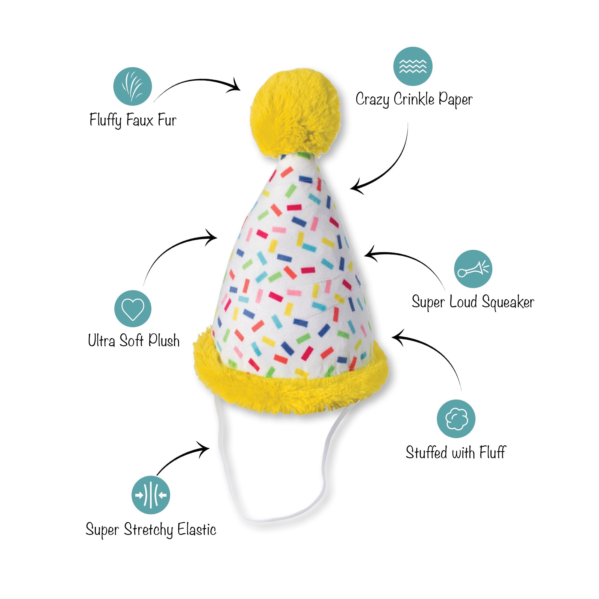 Time To Celebrate Wear Then Play Plush Dog Toy