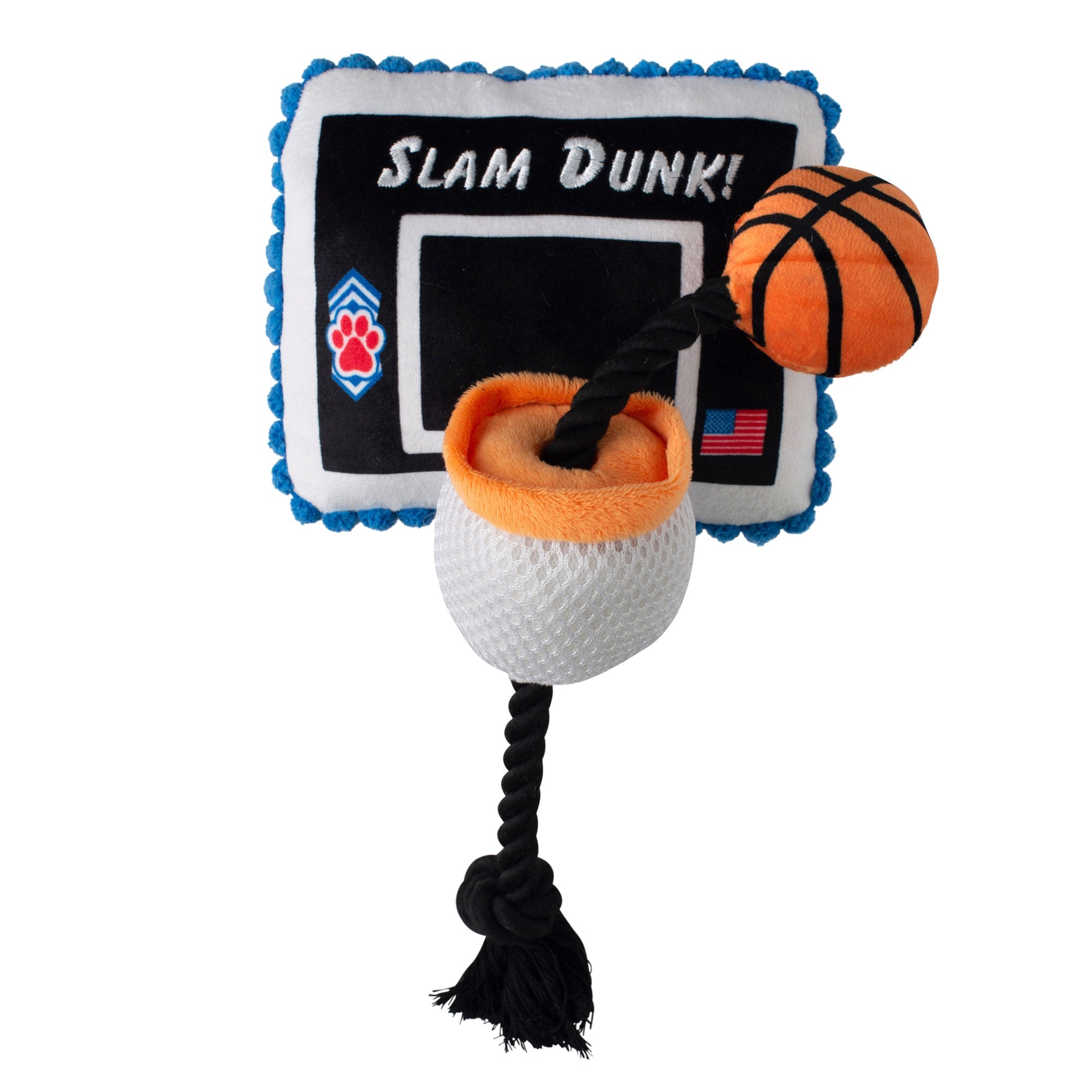 Wagsdale Take It To The Hoop Plush Dog Toy With Rope