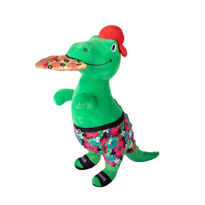 Pizzasaurus Rex Plush Dog Toy