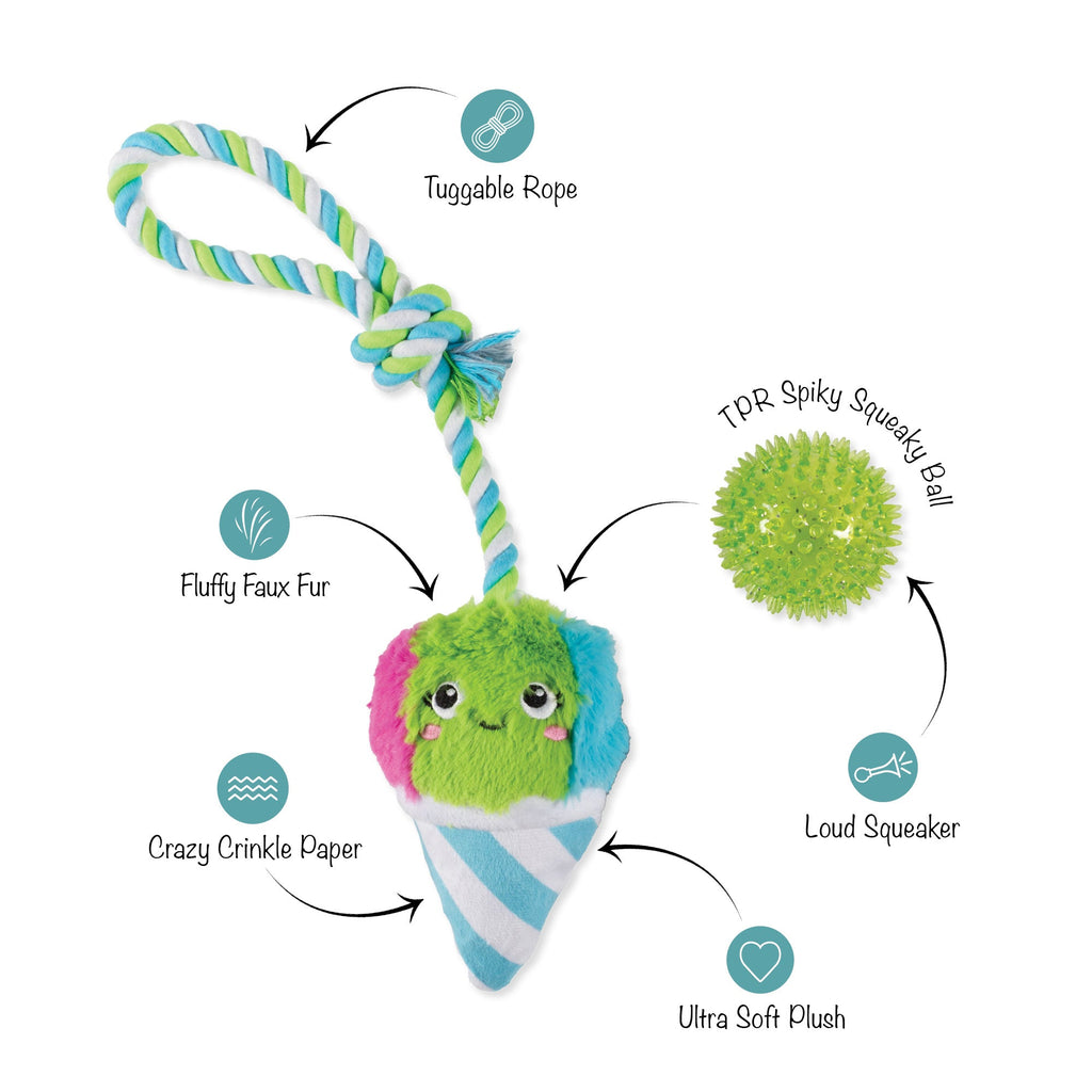 Cone-Fidence Is Yummy Rope Dog Toy