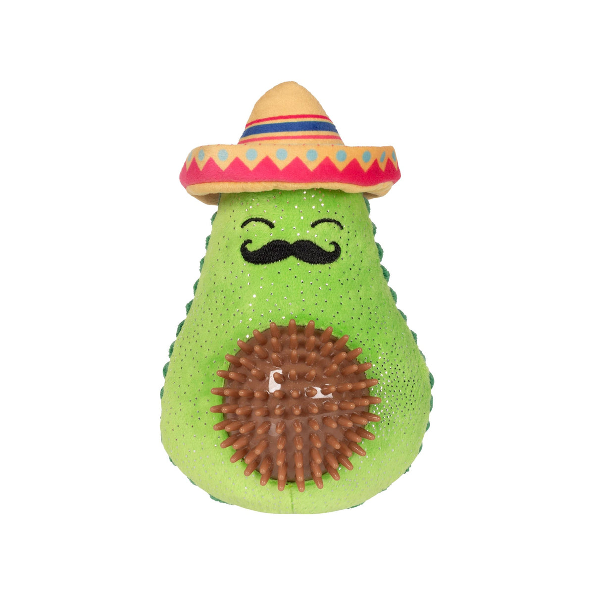 Avo-Fiesta Plush/Spiky Ball Dog Toy
