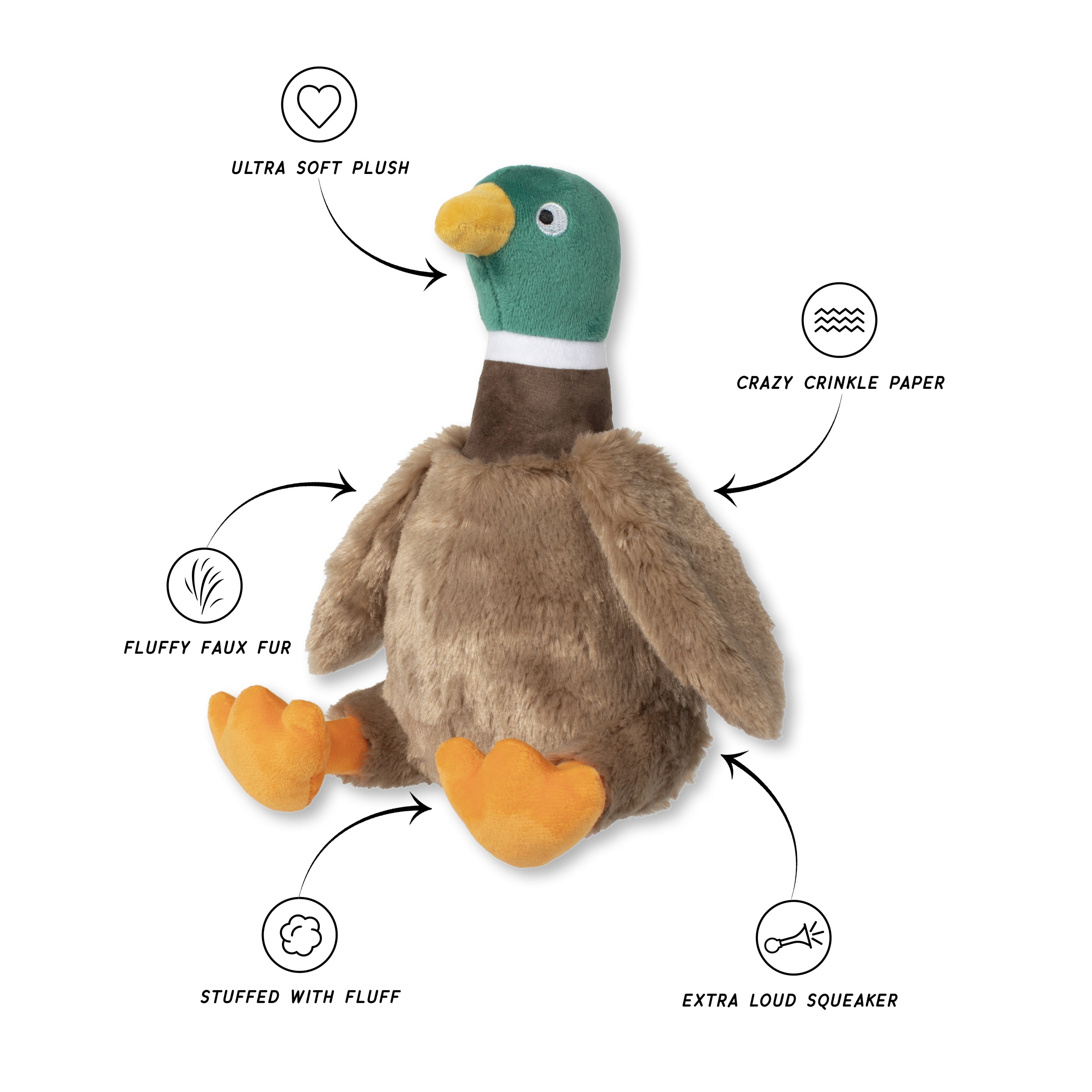 Wagsdale Just Ducky! Plush Dog Toy