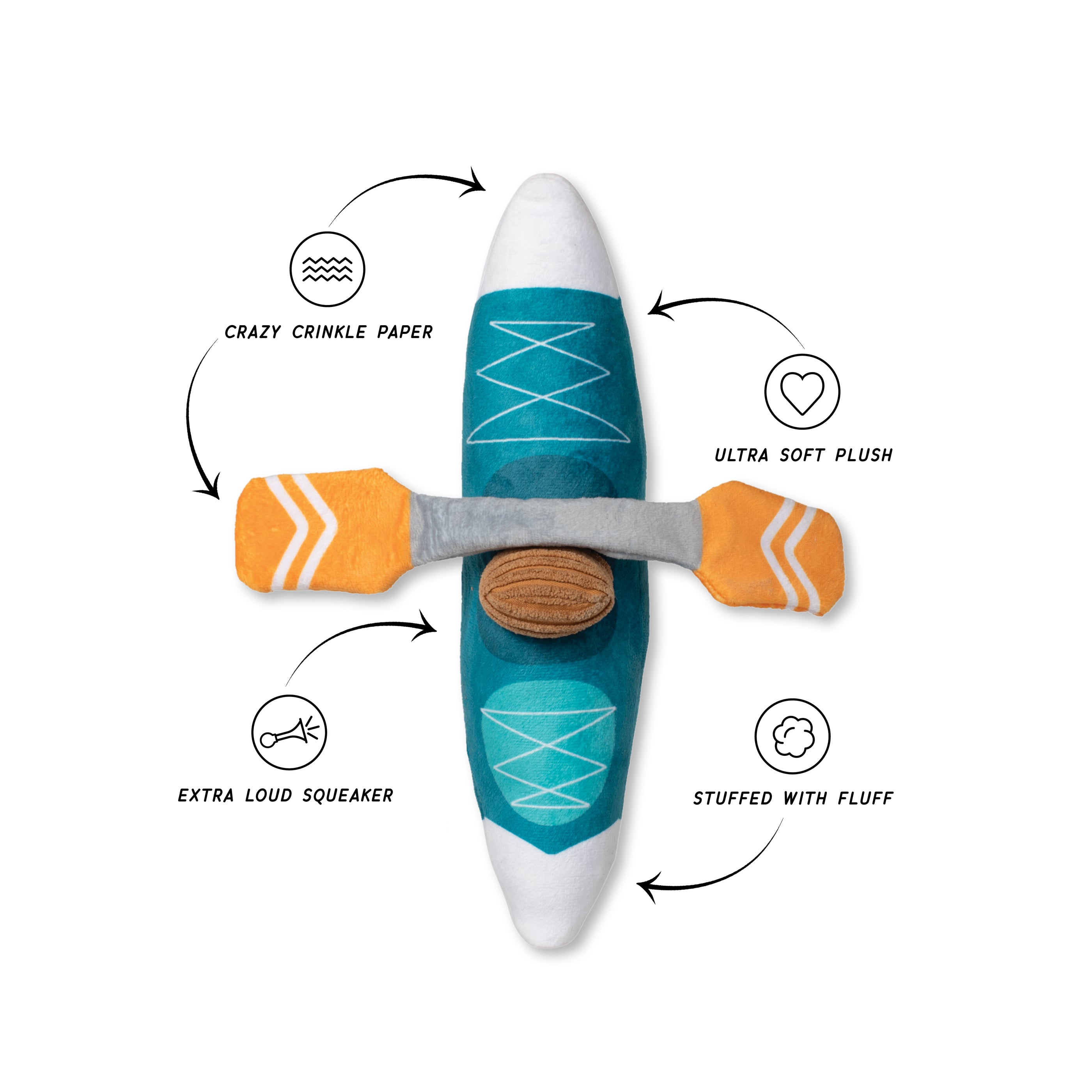 Wagsdale Go With The Flow Plush Dog Toy