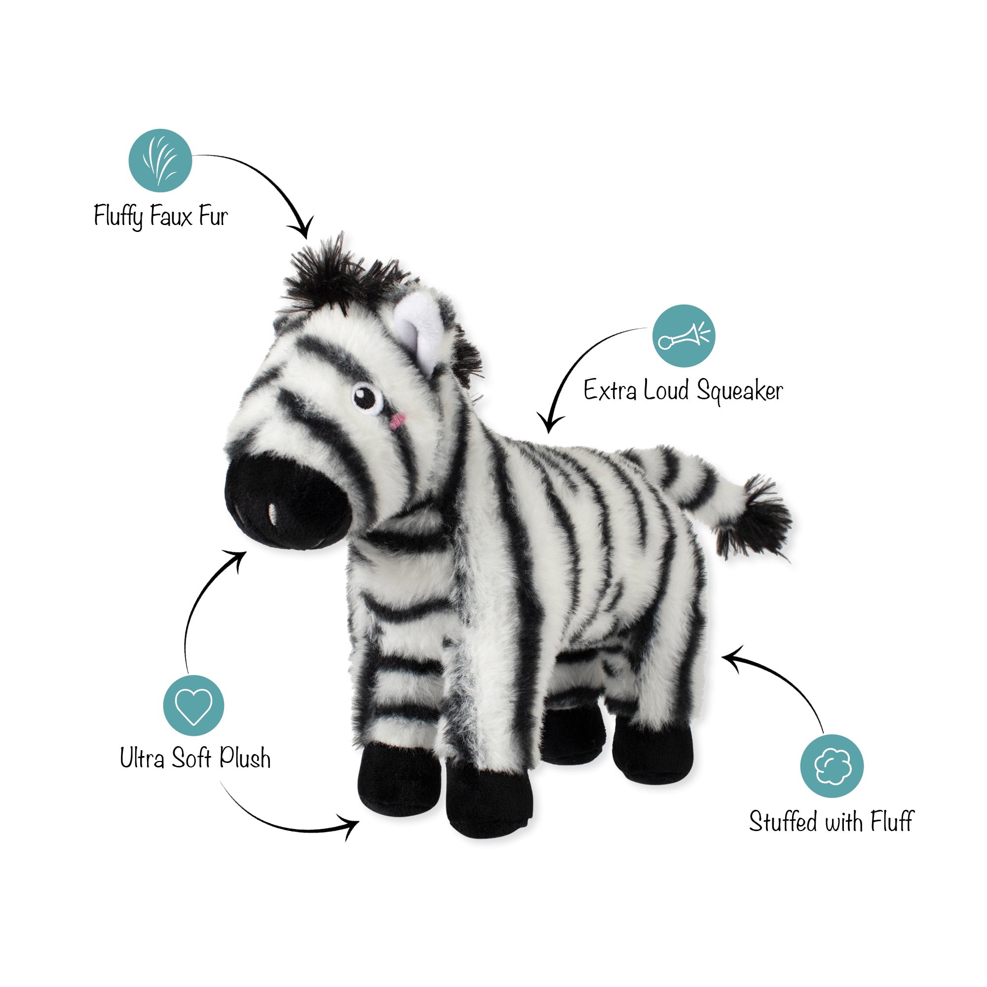I'm Stripe-Tacular Plush Dog Toy